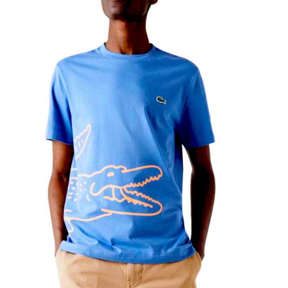 XL Brand New Lacoste Crocodile Print Regular fit T-shirt.